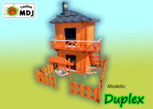 casita de mascotas doble