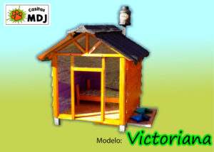 casita de perros victoriana